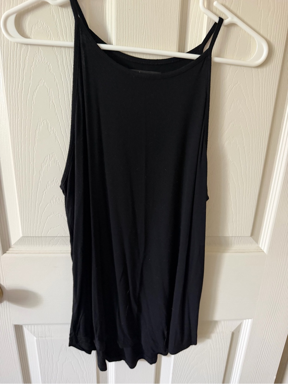Classic Black Slim-Strap Women's Tank Top